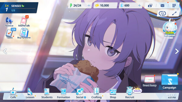 ブルーアーカイブゲームスクリーンショット