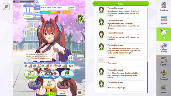 ウマ娘 プリティーダービー ゲームスクリーンショット